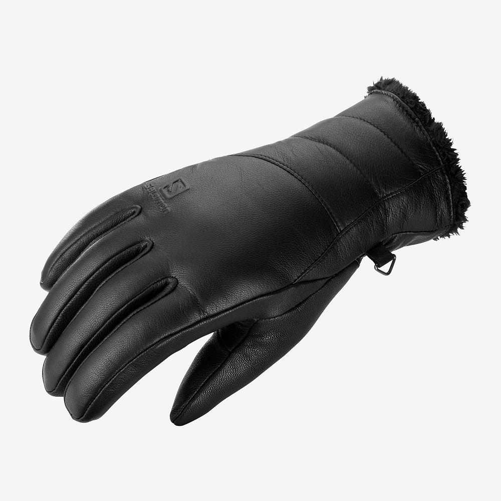 Gants Salomon Femme Noir - Salomon NATIVE W - France (8306-LYDTK)